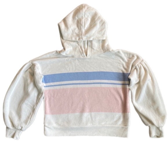 TUCKER+TATE Girls Cropped Hooded Sweatshirt- size S (7-8) - Picture 1 of 4